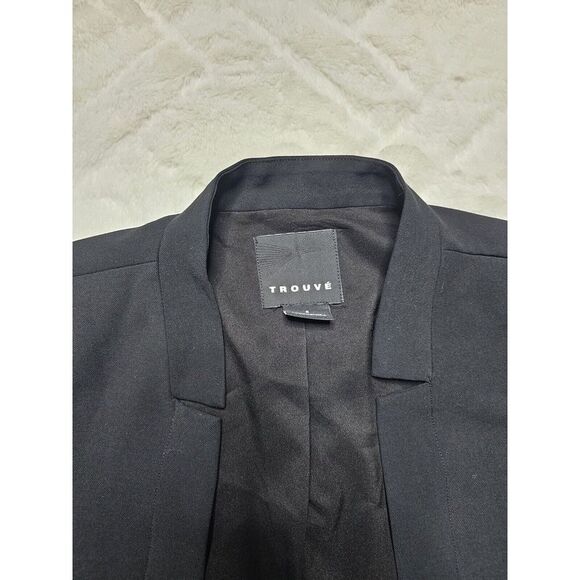 Trouve Jackets & Blazers - Trouve Women's (S) Black Open Front Blazer Suit Jacket